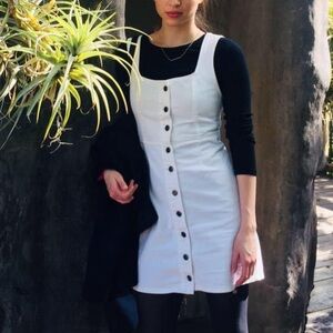 Urban Outfitters- white jeans dress